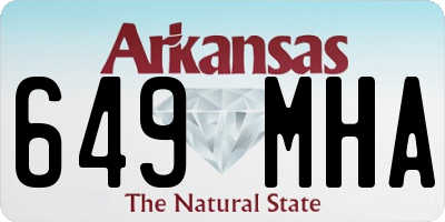 AR license plate 649MHA