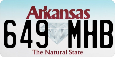 AR license plate 649MHB