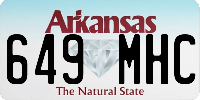 AR license plate 649MHC
