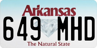 AR license plate 649MHD