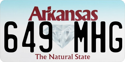 AR license plate 649MHG