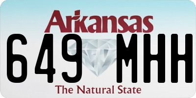 AR license plate 649MHH