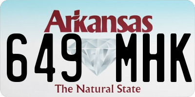 AR license plate 649MHK