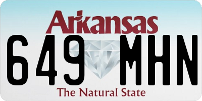 AR license plate 649MHN