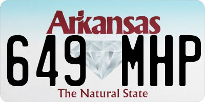 AR license plate 649MHP