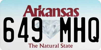 AR license plate 649MHQ