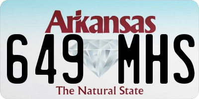 AR license plate 649MHS