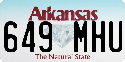 AR license plate 649MHU