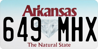 AR license plate 649MHX