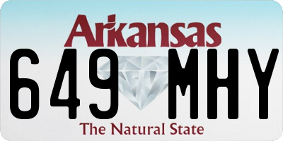 AR license plate 649MHY