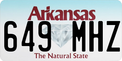 AR license plate 649MHZ
