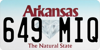 AR license plate 649MIQ