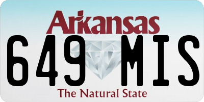 AR license plate 649MIS