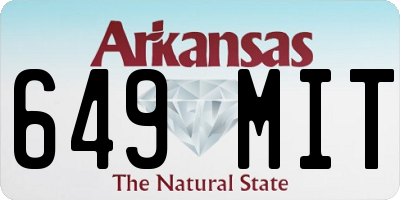 AR license plate 649MIT