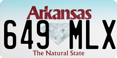 AR license plate 649MLX