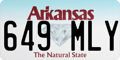 AR license plate 649MLY