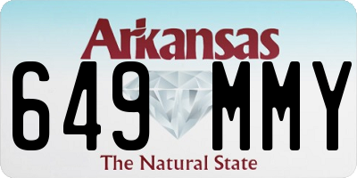 AR license plate 649MMY