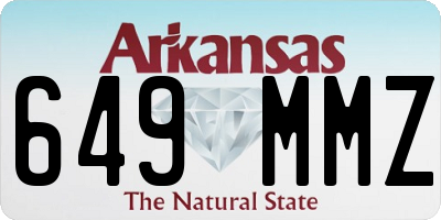 AR license plate 649MMZ