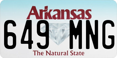 AR license plate 649MNG
