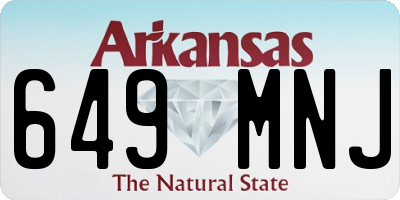 AR license plate 649MNJ