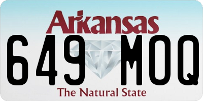 AR license plate 649MOQ