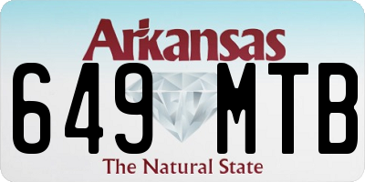 AR license plate 649MTB