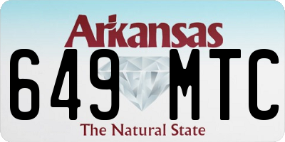 AR license plate 649MTC