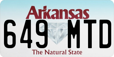 AR license plate 649MTD