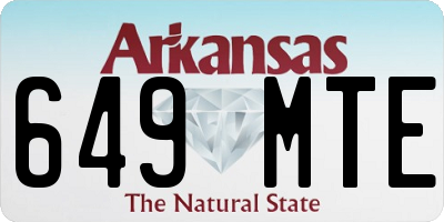 AR license plate 649MTE
