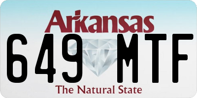 AR license plate 649MTF