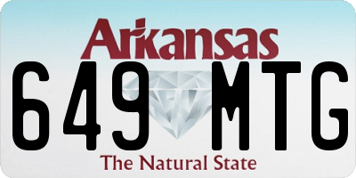 AR license plate 649MTG