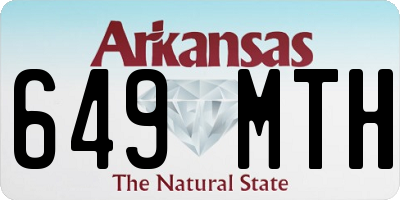 AR license plate 649MTH
