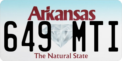 AR license plate 649MTI