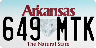 AR license plate 649MTK