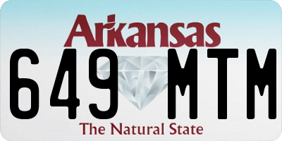 AR license plate 649MTM