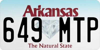 AR license plate 649MTP