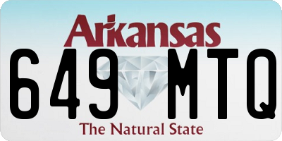 AR license plate 649MTQ
