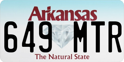 AR license plate 649MTR