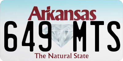 AR license plate 649MTS