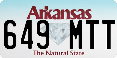 AR license plate 649MTT