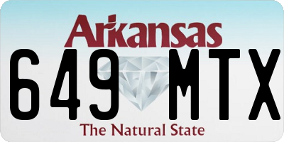 AR license plate 649MTX