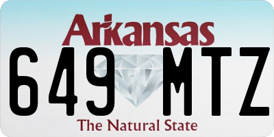 AR license plate 649MTZ