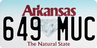 AR license plate 649MUC