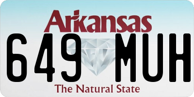 AR license plate 649MUH
