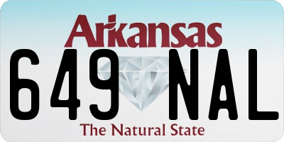 AR license plate 649NAL