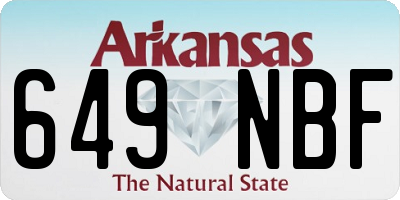 AR license plate 649NBF
