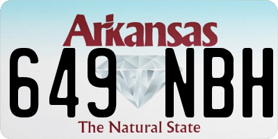 AR license plate 649NBH
