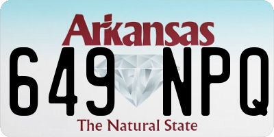 AR license plate 649NPQ