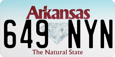 AR license plate 649NYN