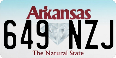 AR license plate 649NZJ